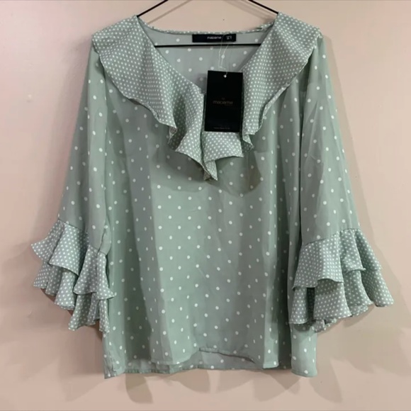 Women Ruffle Blouse - Picture 6 of 6